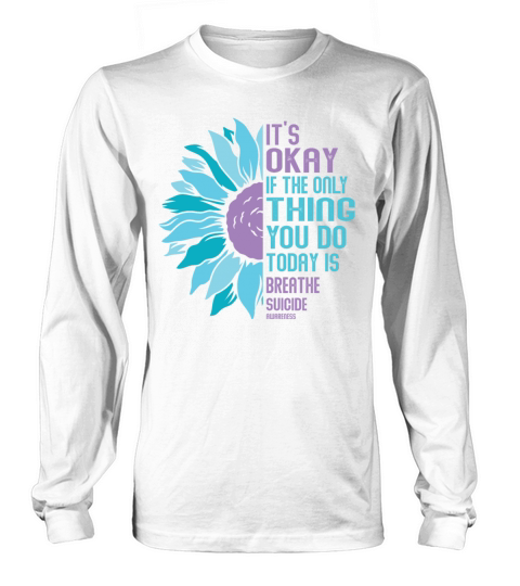 Mental Health Warrior Purple and Teal Long sleeved Unisex