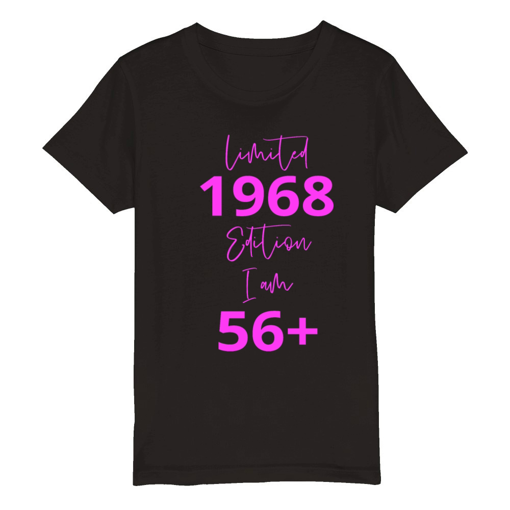56th Birthday girl for Women Ladies old Organic Kids Crewneck T-shirt
