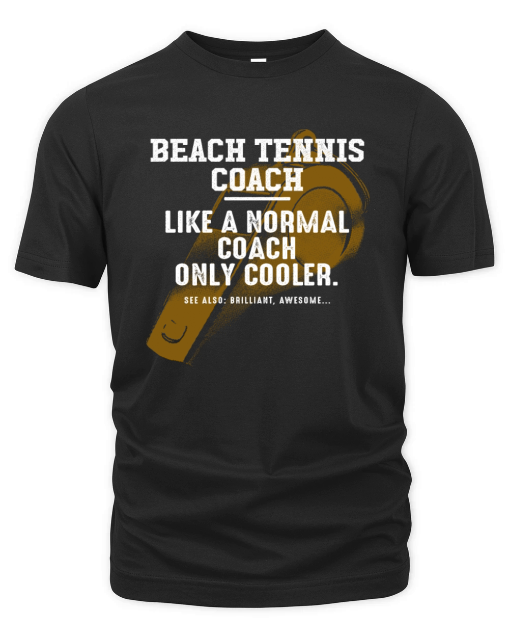 Beach Tennis Coach Like a Normal Coach Tennis Play Organic Unisex T-shirt