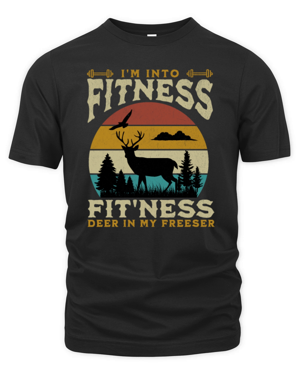 Im Into Fitness Deer Freezer Funny Hunter For Dad Organic Unisex T-shirt
