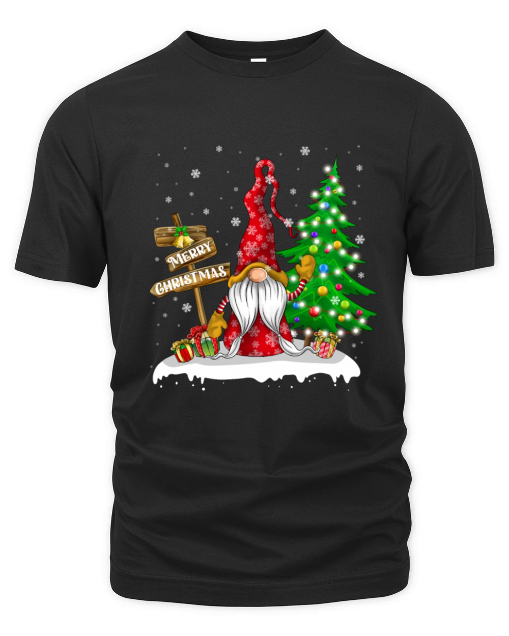 Merry Christmas Gnome Family Christmas Organic Unisex T-shirt