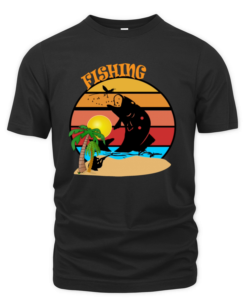 Vintage Fishing Adventure Organic Unisex T-shirt