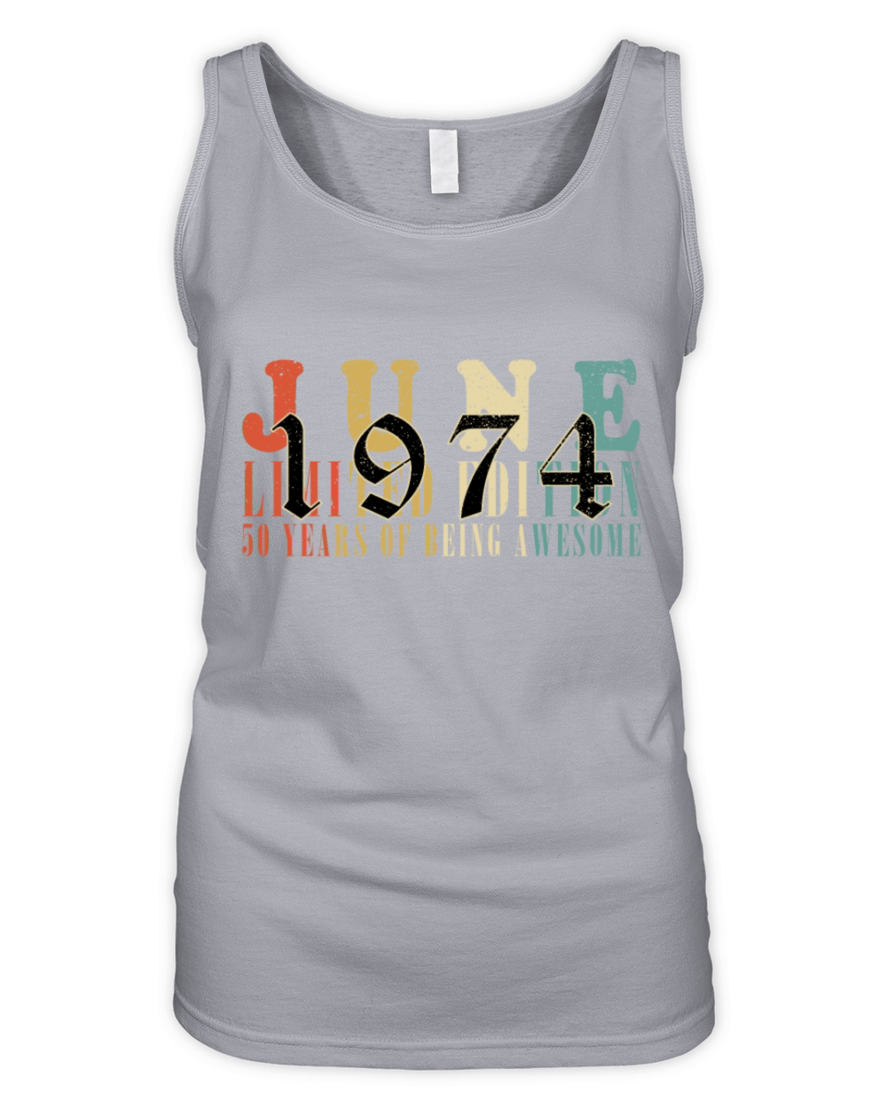 50th birthday 50 years June 1974 Organic Women's Tank Top