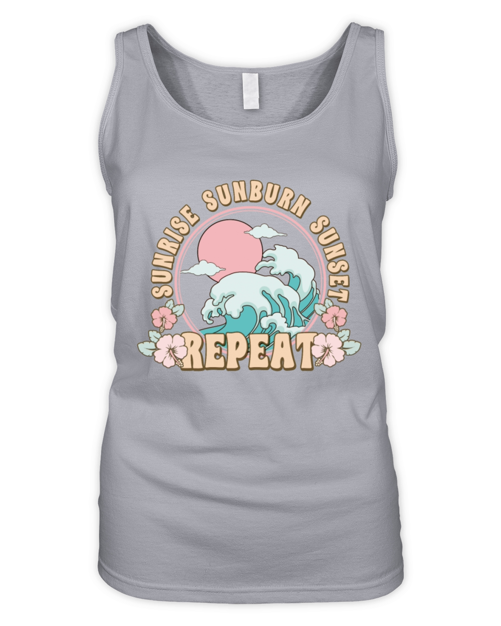 beach summertime Organic Women's Tank Top