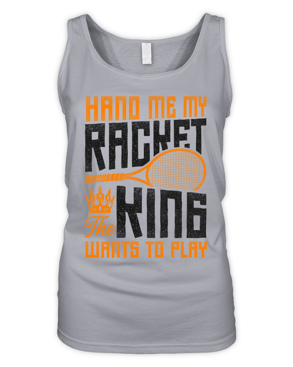 Funny Tennis Player Racket King Organic Women's Tank Top