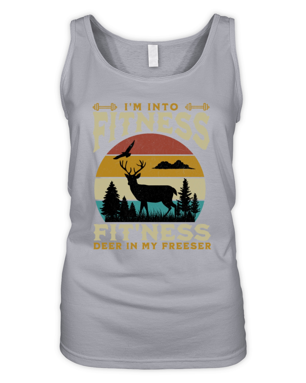 Im Into Fitness Deer Freezer Funny Hunter For Dad Organic Women's Tank Top