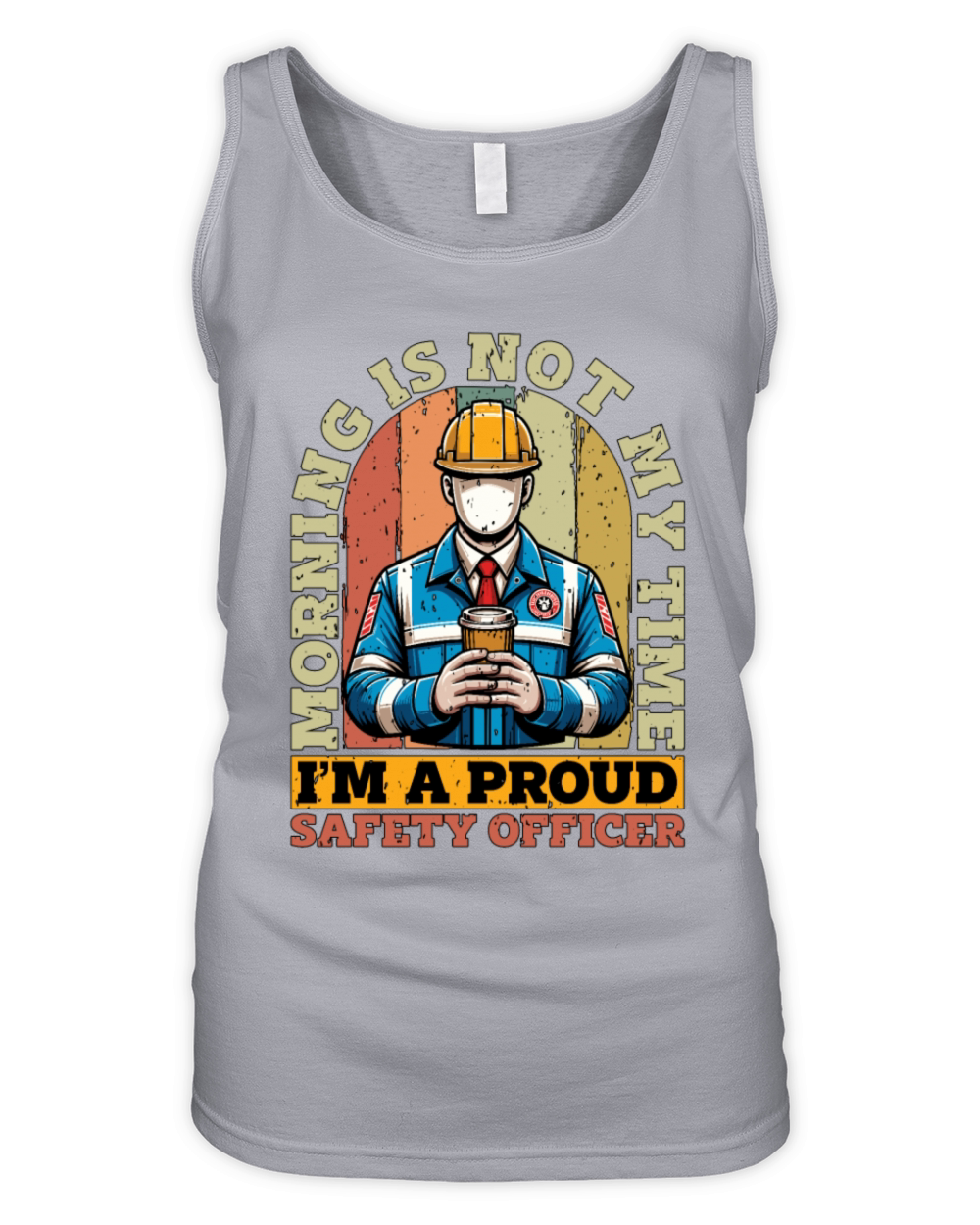 Safety Officer Morning Is Not My Time Security Organic Women's Tank Top