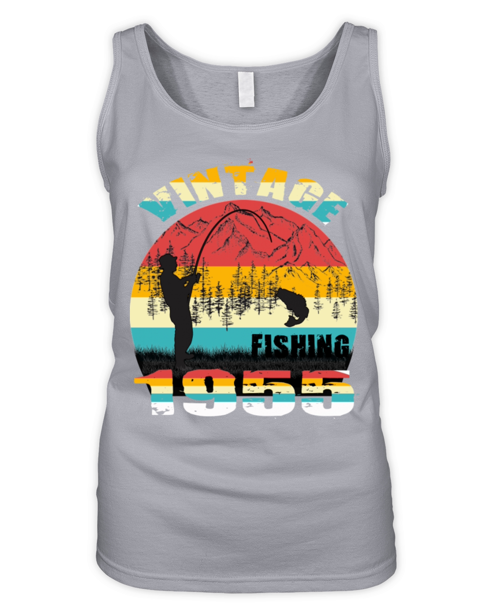 VINTAGE FISHING 1955 Organic Women's Tank Top