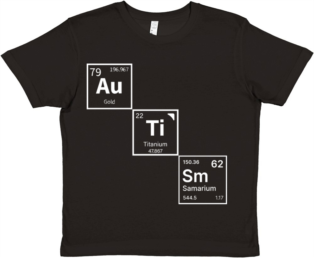 Autism Periodic Table Gifts Premium Kids Crewneck T-shirt
