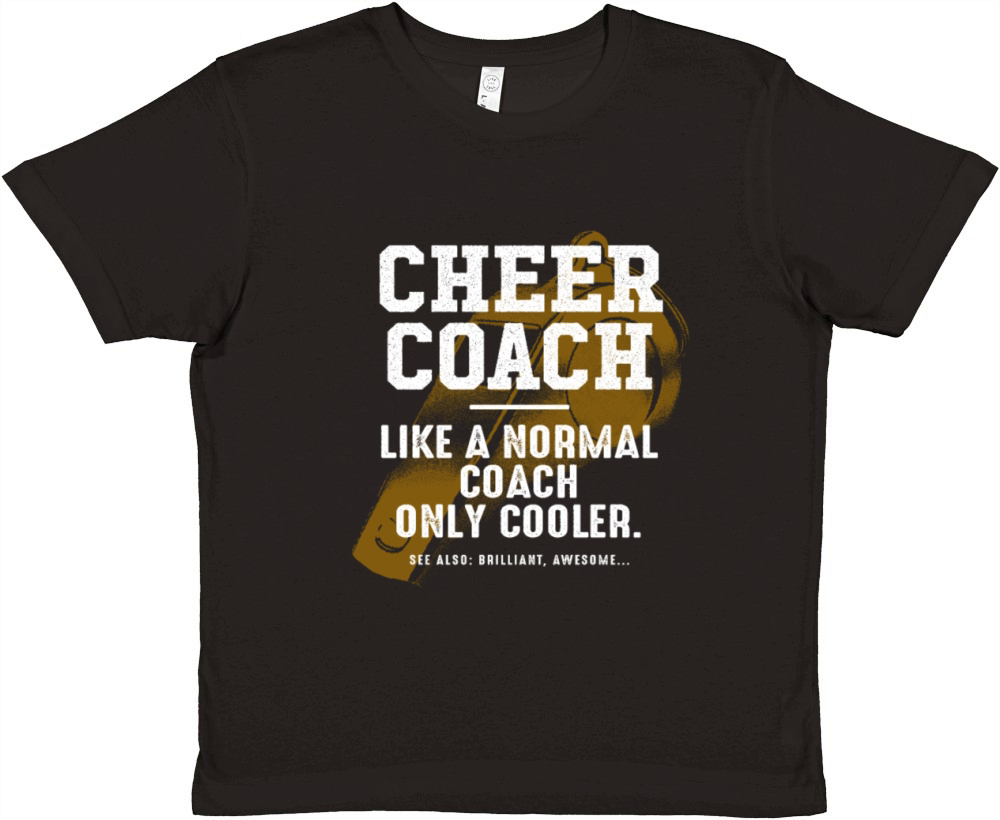 Cheer Coach Like a Normal Coach Cheerleading Funny Premium Kids Crewneck T-shirt