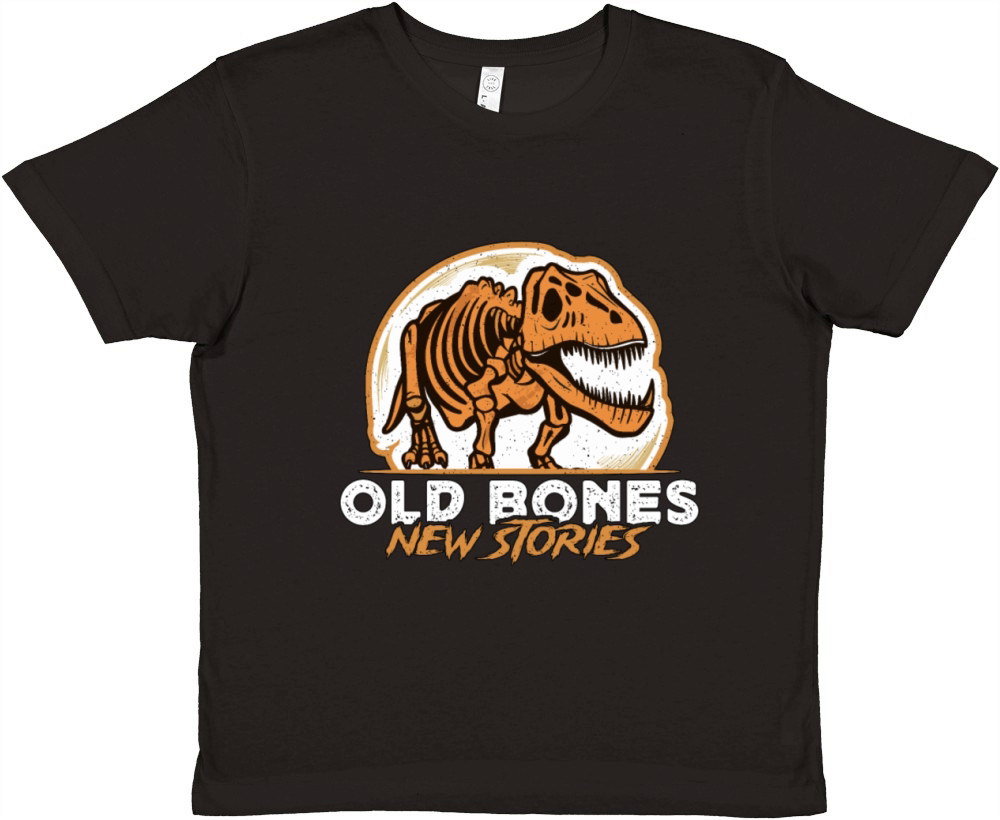 Paleontology Old Bones New Stories Fossil Hunter Premium Kids Crewneck T-shirt