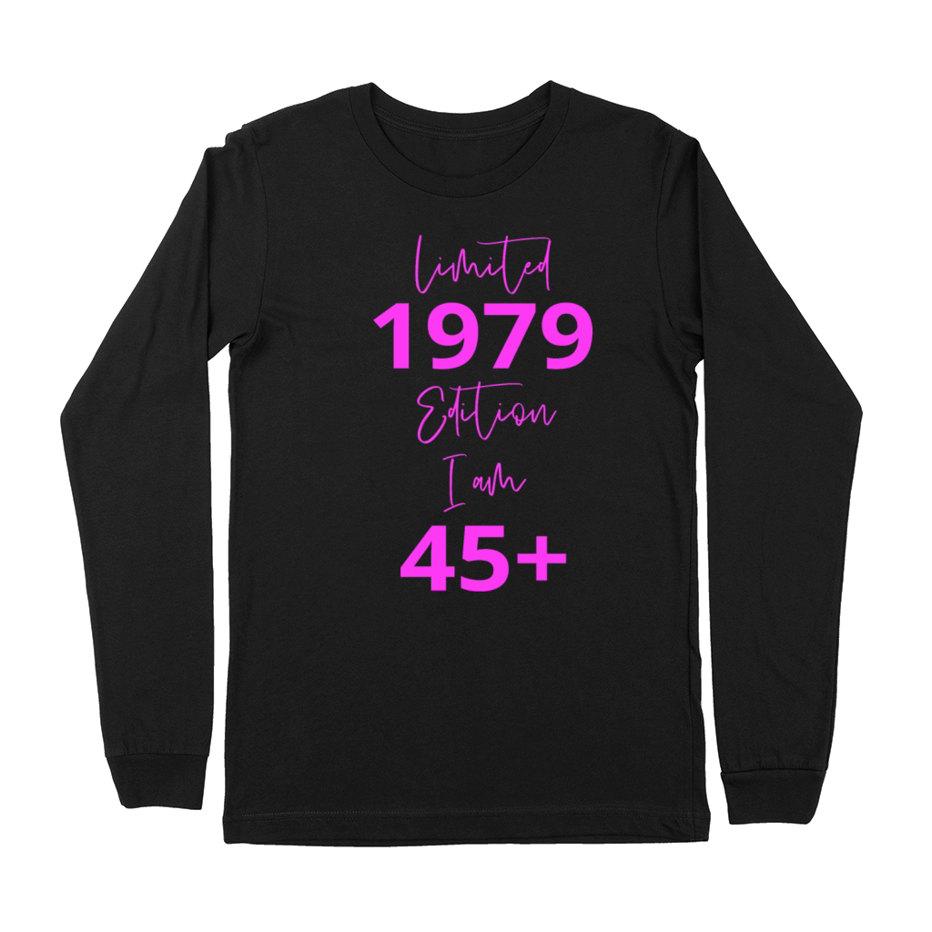 45th Birthday girl for Women Ladies old Premium Long Sleeve