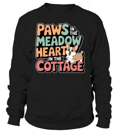 Cottagecore Corgi Sweatshirt Unisex