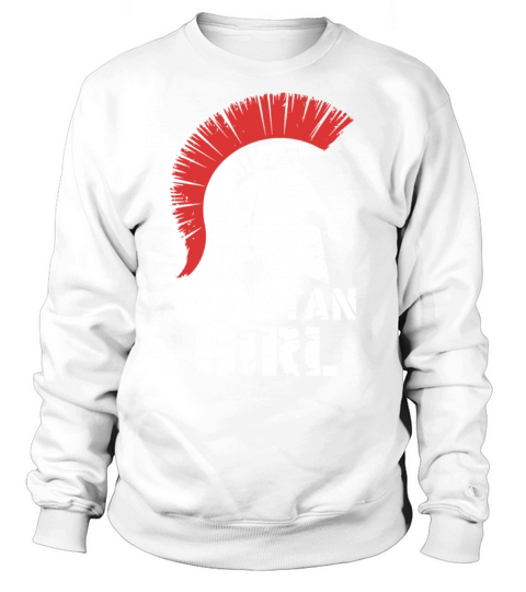 Spartan Girl Warrior Helmet Strong Women Vintage Sweatshirt Unisex