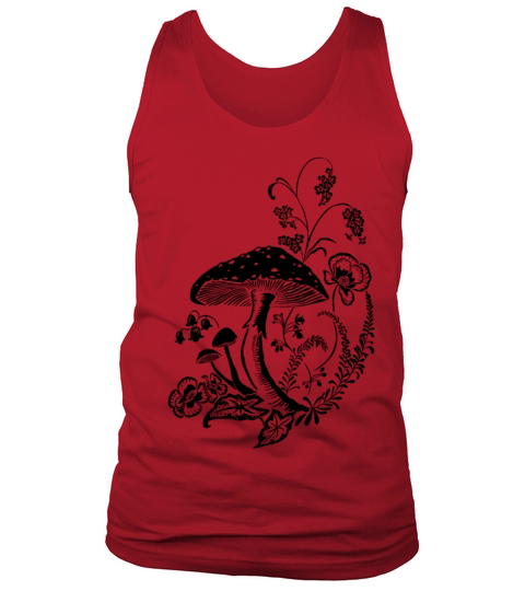 Vintage drawn Fly agaric Tank Top Unisex