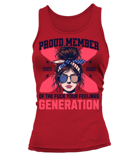 Generation Gen X Messy Bun Woman Tank top Woman