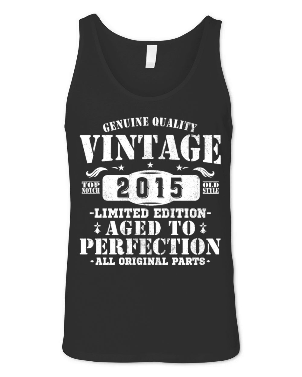10 Years 2015 Vintage Birthday Gift Unisex Jersey Tank