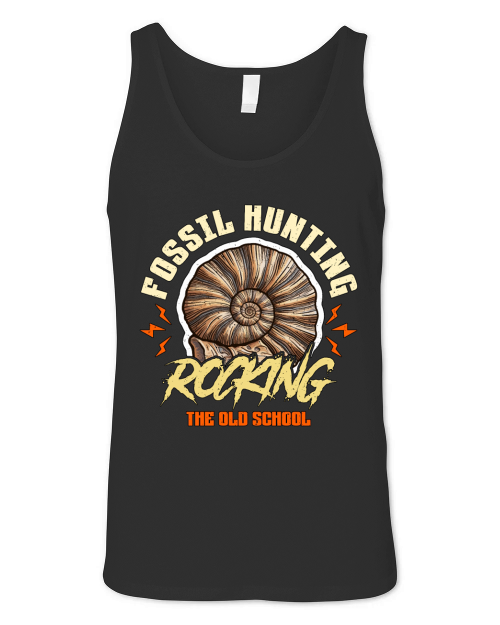 Fossil Hunting Rocking Paleontology Fossil Hunter Unisex Jersey Tank