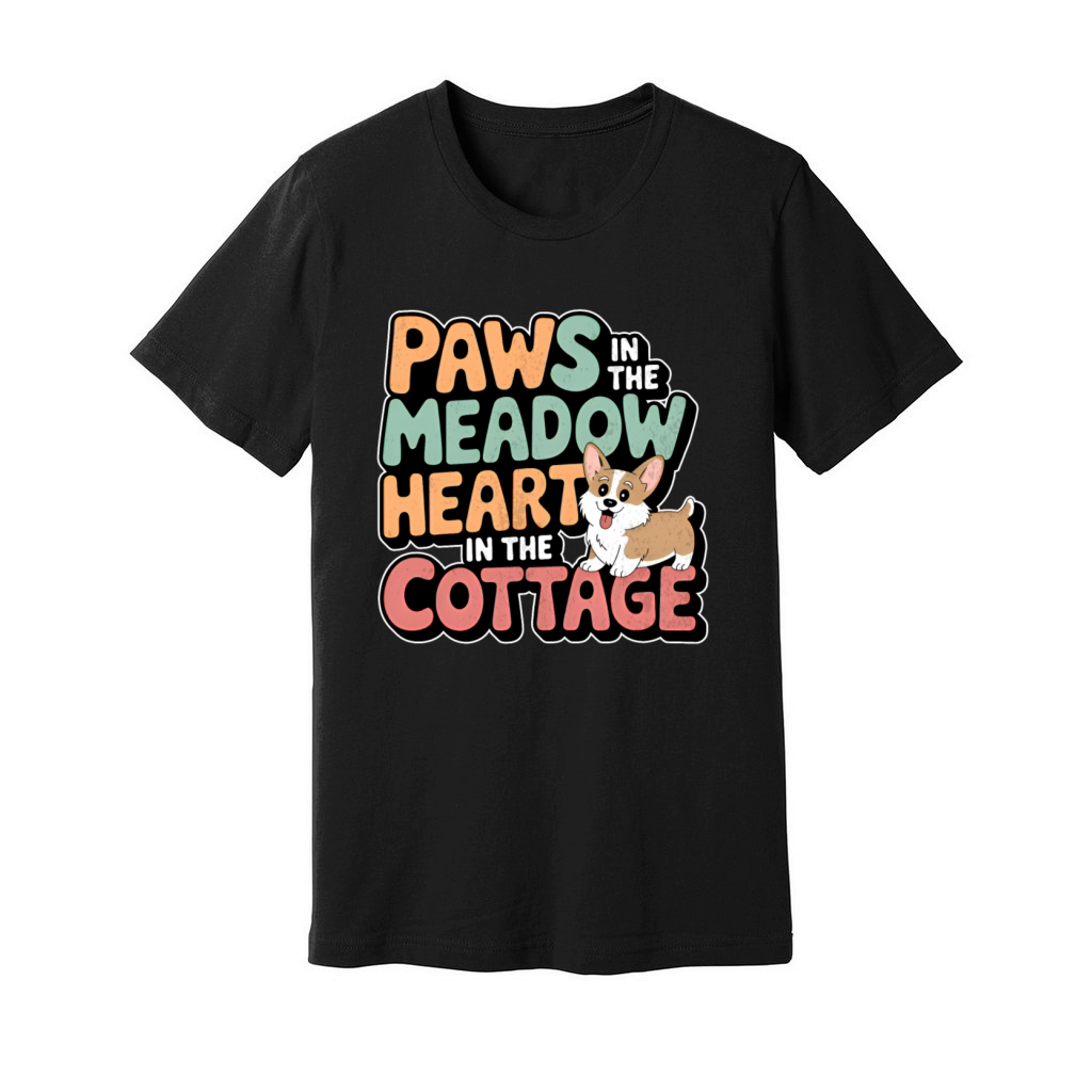 Cottagecore Corgi Unisex Jersey Tee
