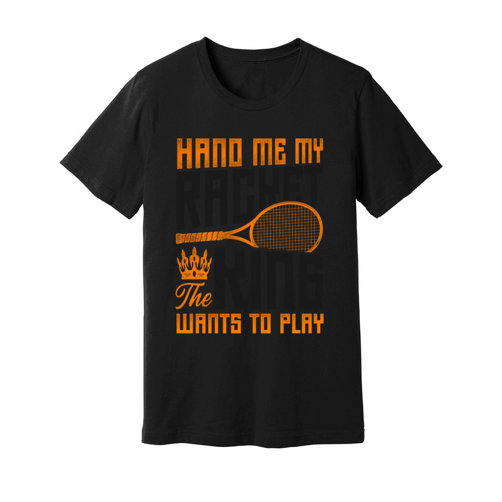 Funny Tennis Player Racket King Unisex Jersey Tee