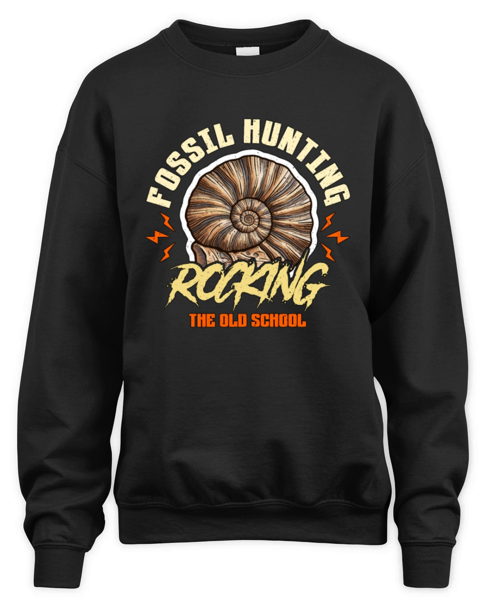 Fossil Hunting Rocking Paleontology Fossil Hunter Unisex Premium Crewneck Sweatshirt