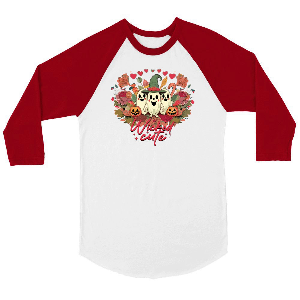 wicked cute Unisex ¾ sleeve Raglan T-shirt