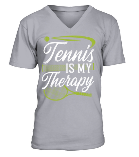 Funny Tennis Player Racket Tennis V-Neck T-shirt