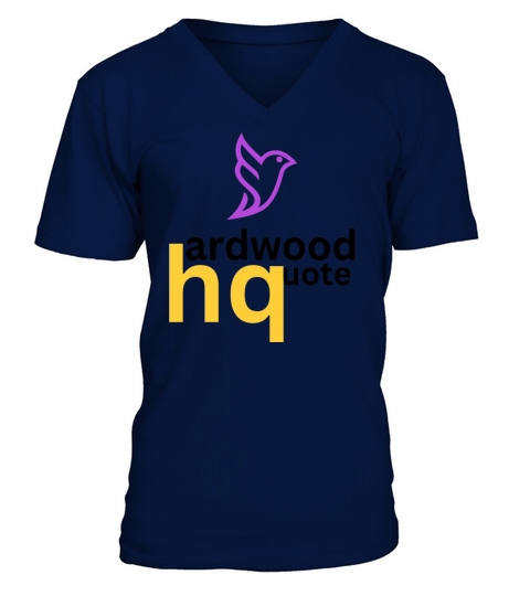 Hardwood Quote V-Neck T-shirt