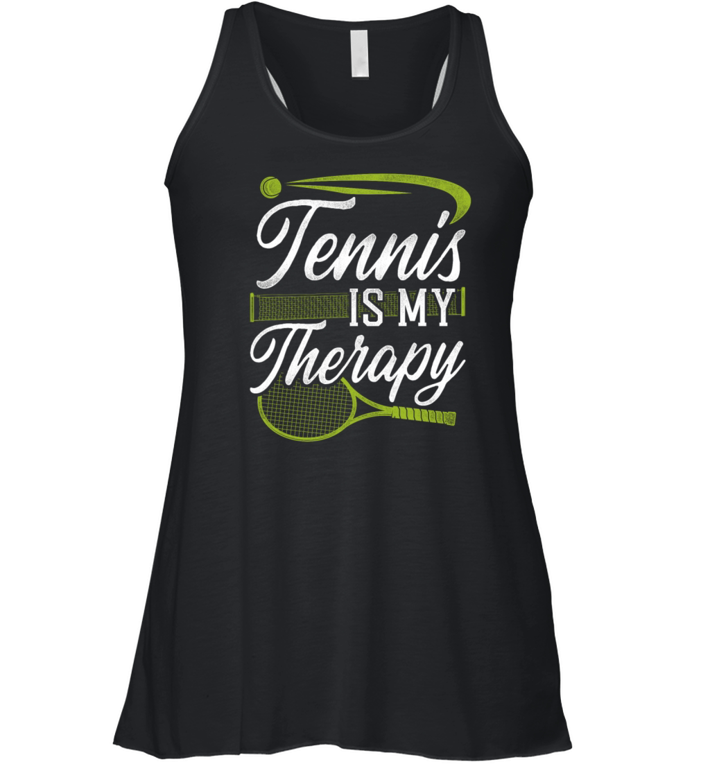 Funny Tennis Player Racket Tennis Women's Flowy Tank Top