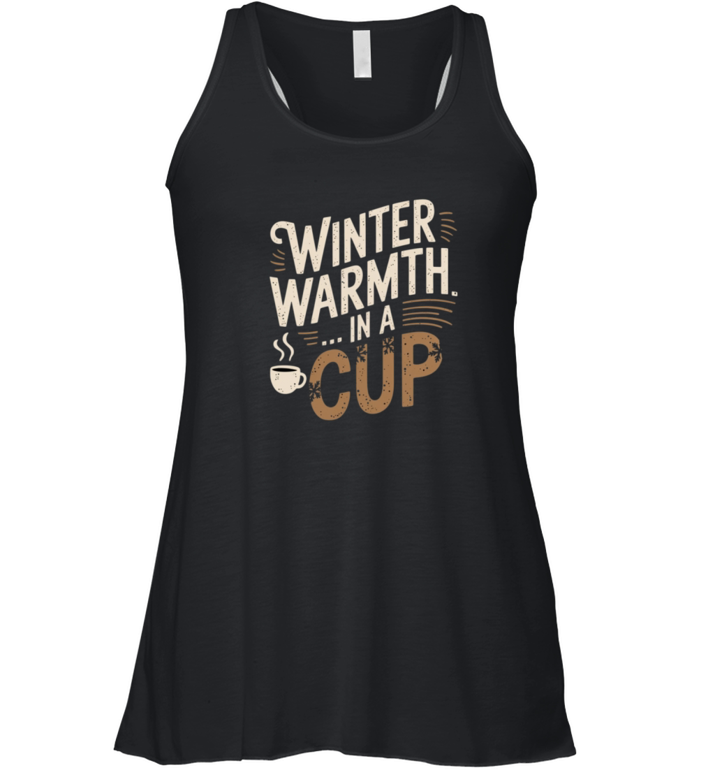 winter warmth in a cup Women's Flowy Tank Top
