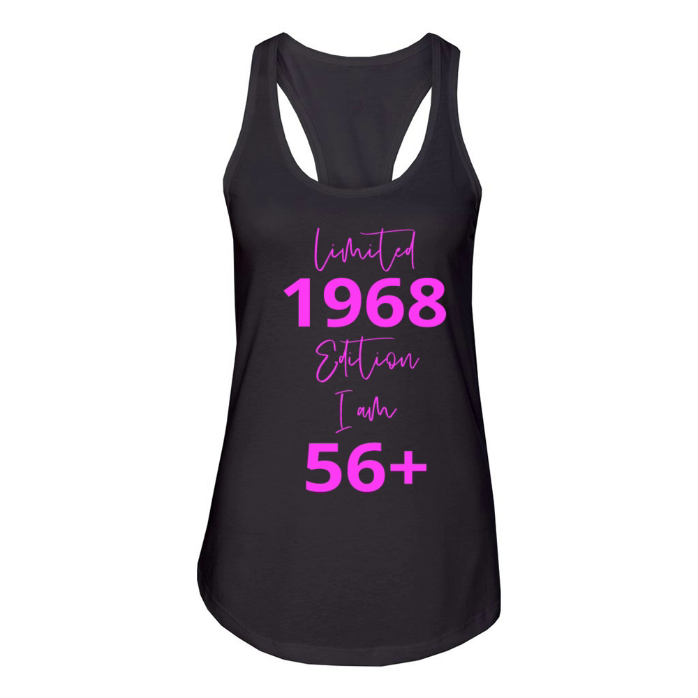 56th Birthday girl for Women Ladies old Women's Racerback Tank