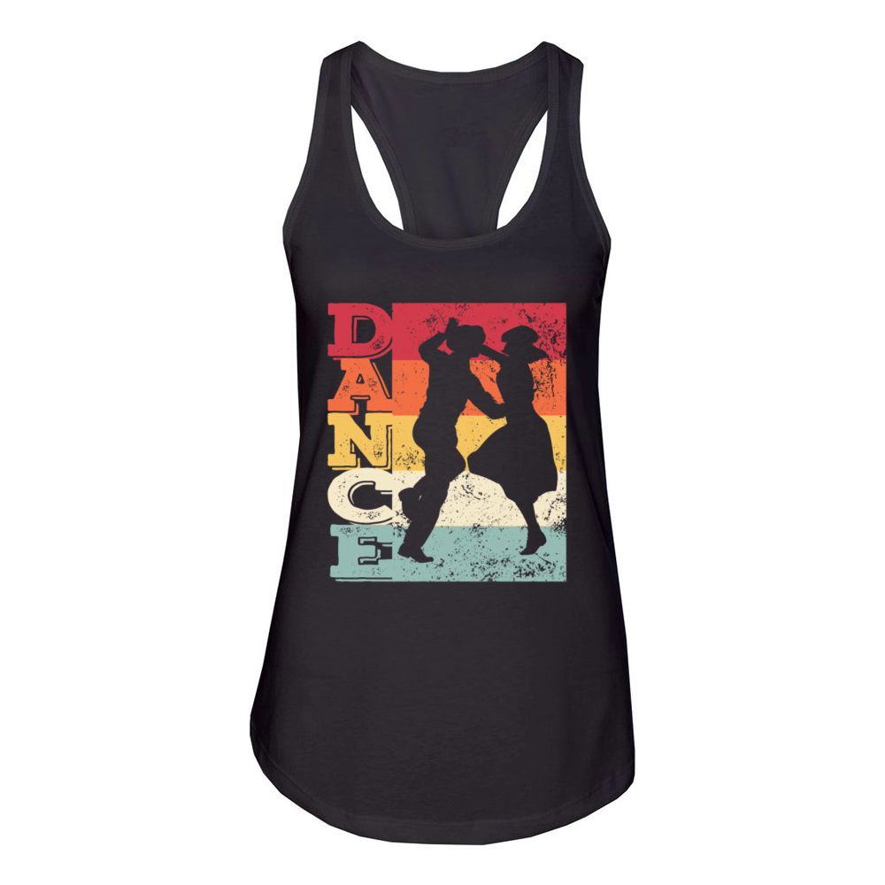 Boogie Woogie Dance Swing Dancecouple Women's Racerback Tank