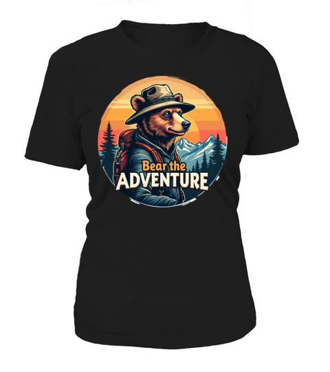Bear Adventure Retro Bear Sunset Women's T-Shirt