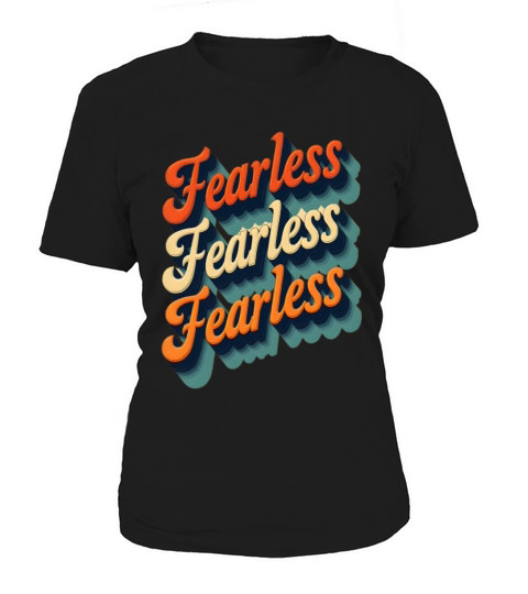 Fearless Retro Vintage Typography Women's T-Shirt