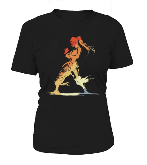 Vintage Kickboxing Girl Women's T-Shirt