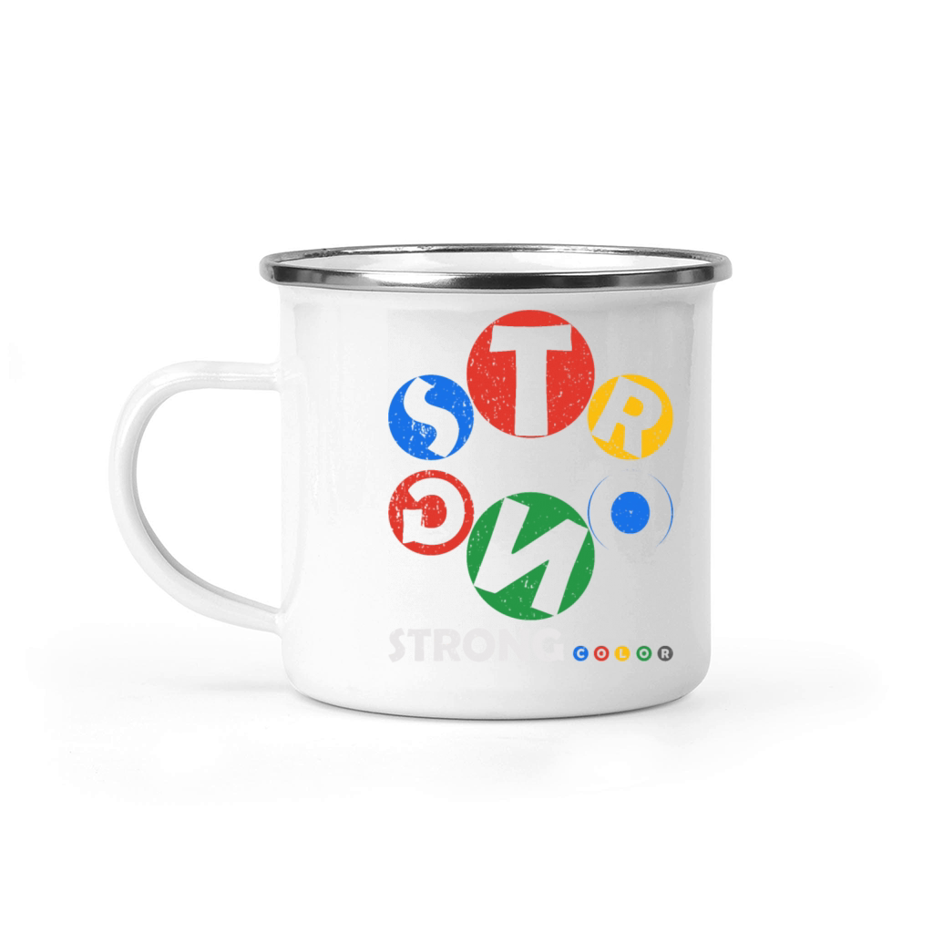 Strong Color Design Vintage Camping Mug