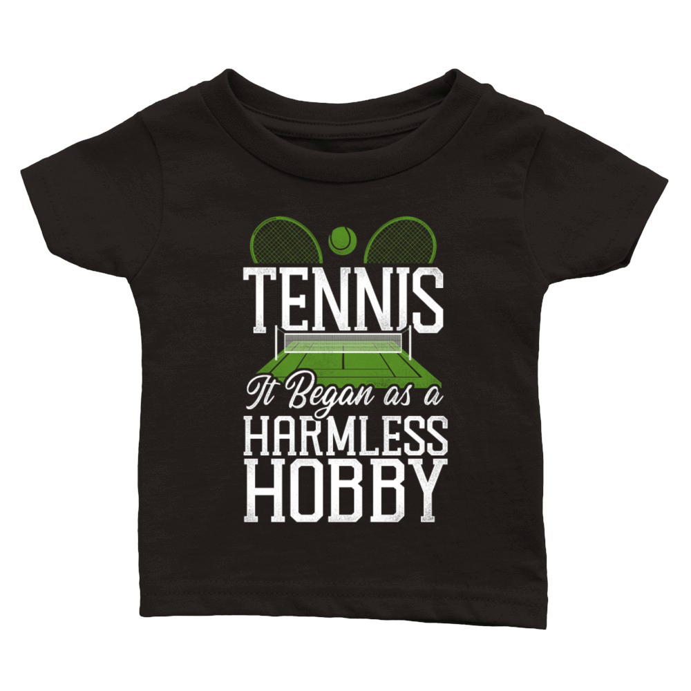 Funny Tennis Player Racket Tennis Classic Baby Crewneck T-shirt