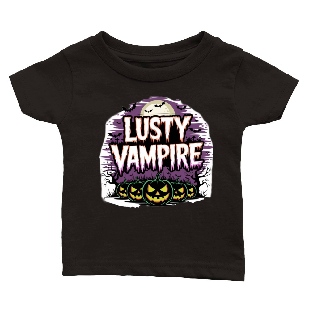 lusty vampire halloween Classic Baby Crewneck T-shirt