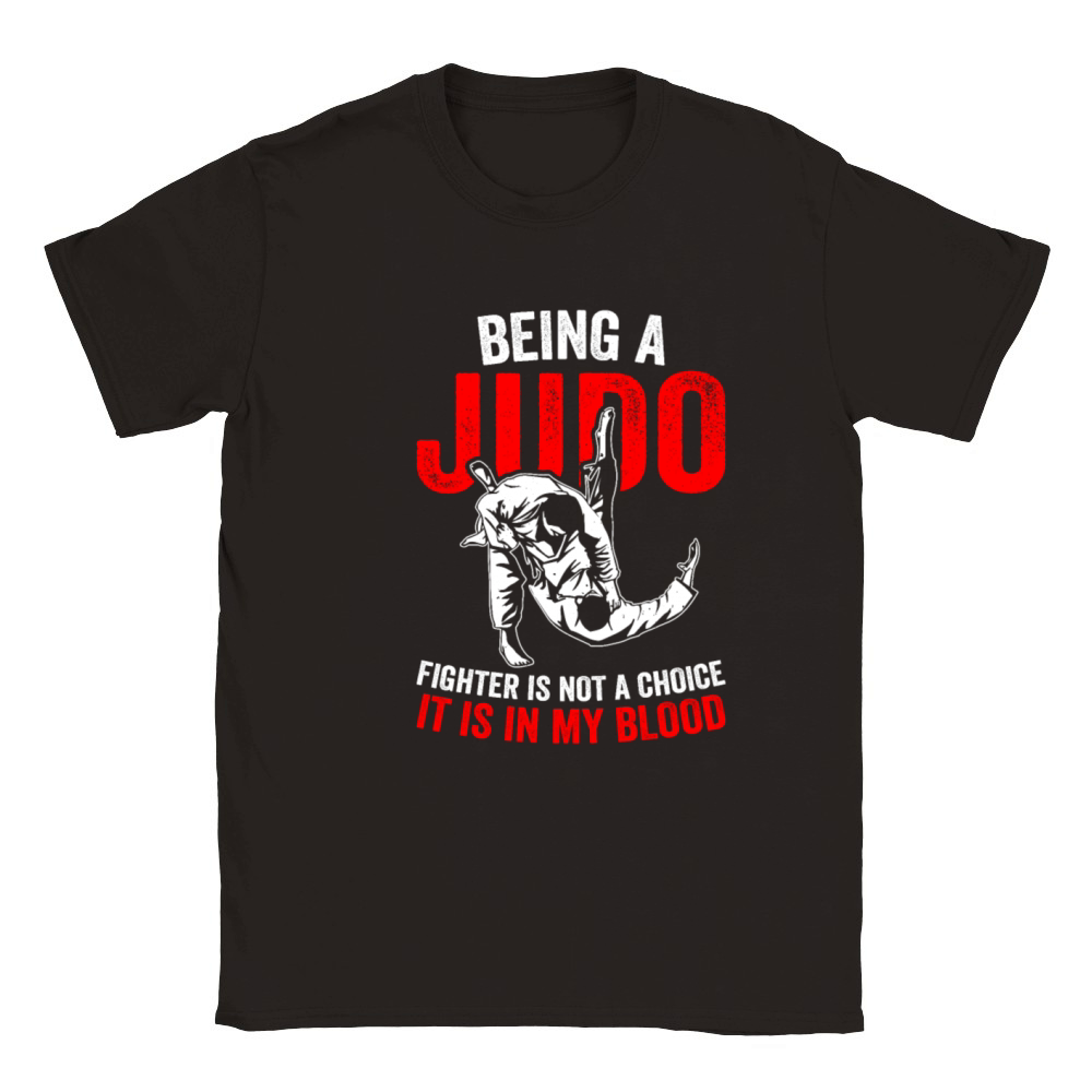 Being a Judo Fighter is not a choice it is in my b Classic Kids Crewneck T-shirt