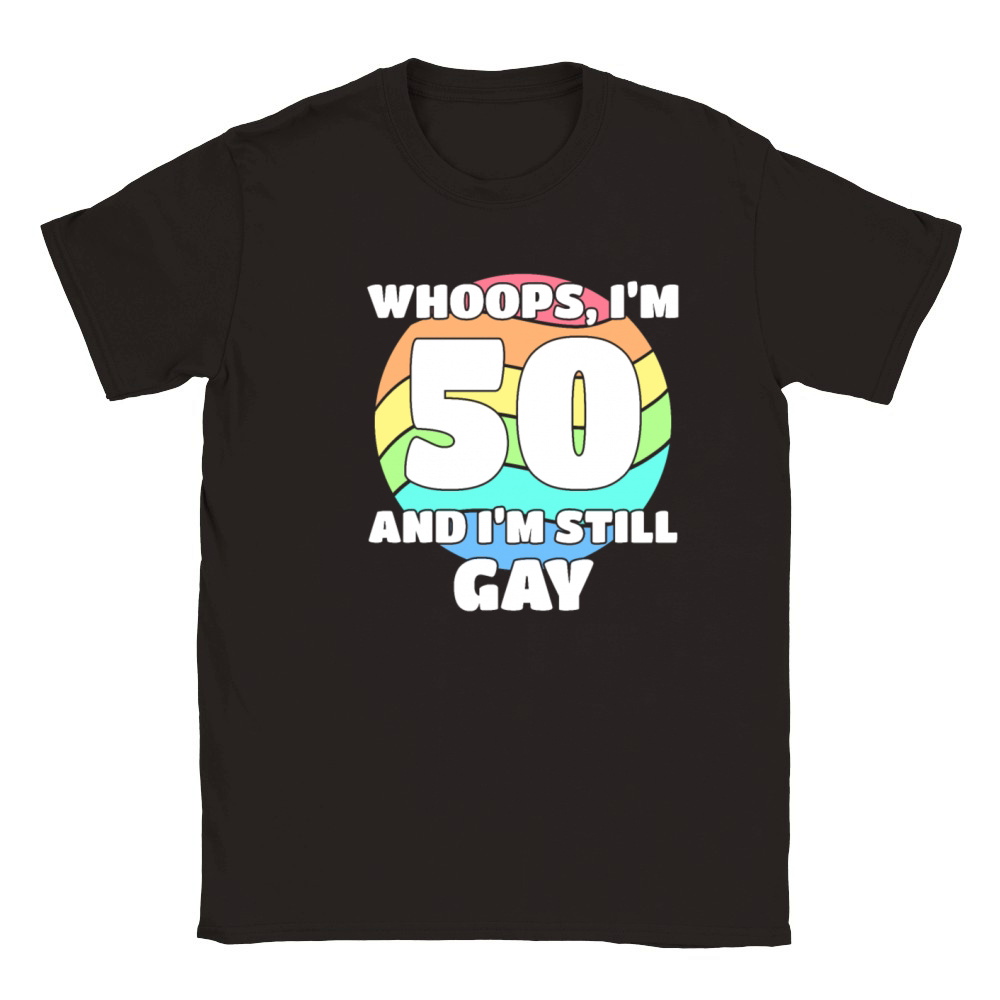 Funny Gay Pride - 50th Birthday 50 BDay Lesbian Classic Kids Crewneck T-shirt