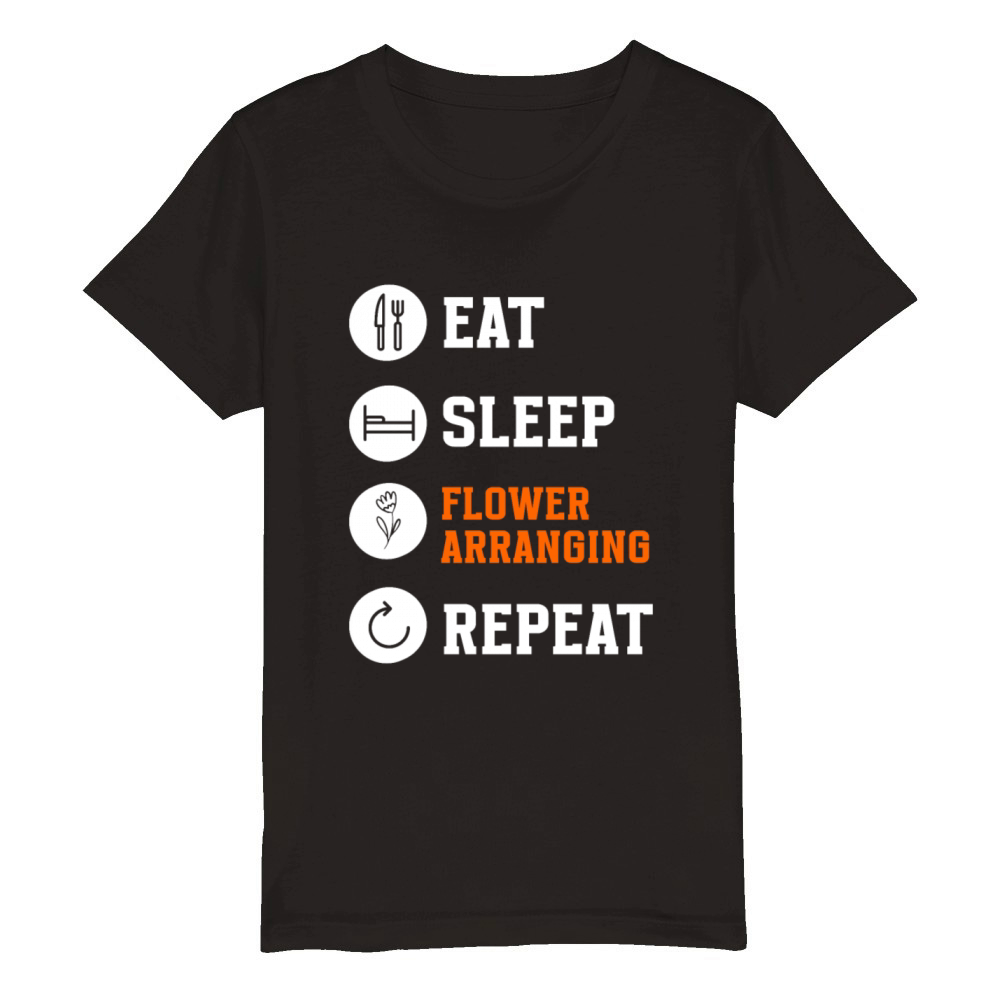 Florist Floral Flower Floristry Organic Kids Crewneck T-shirt