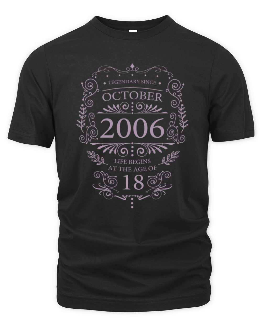 18th Birthday Legendary Vintage October 2006 Organic Unisex T-shirt