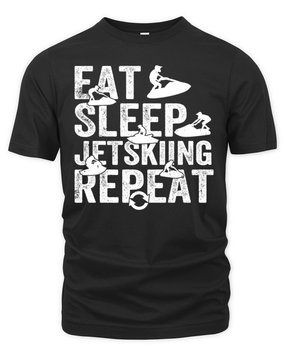 Funny Jetski Racing - Eat Sleep Jet skiing Repeat Organic Unisex T-shirt
