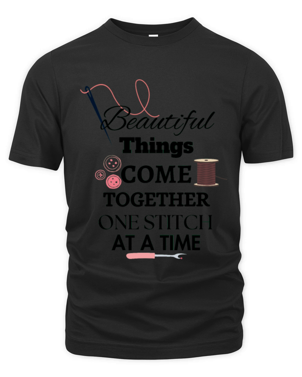 Sewing lover woman funny quilter needle work Organic Unisex T-shirt