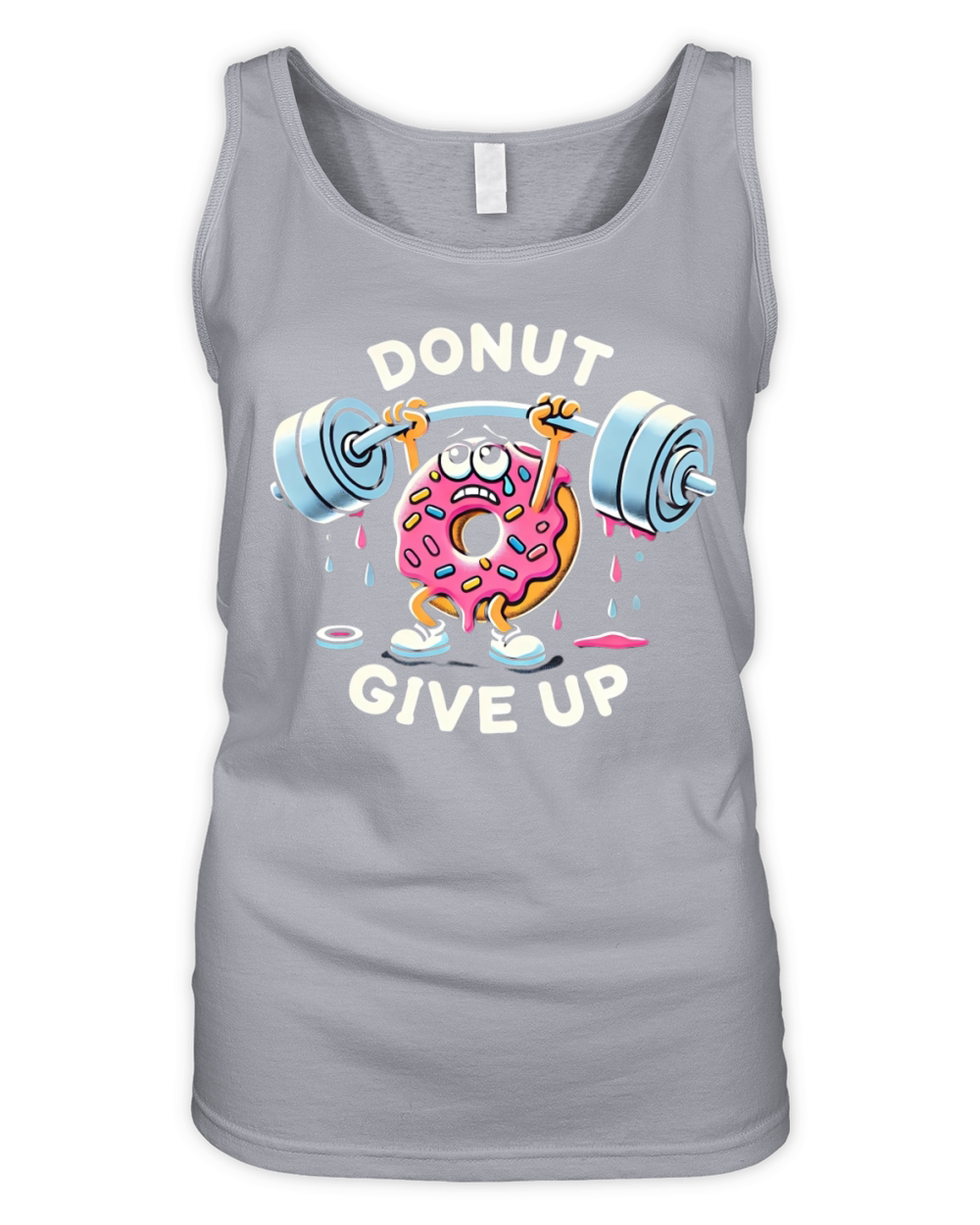 Donut Give Up - Funny Gym Organic Women's Tank Top