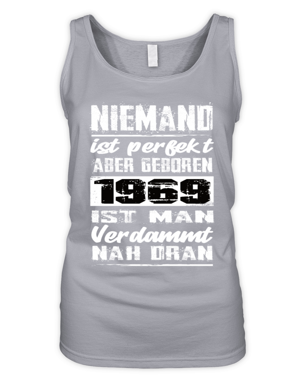 Nobody Is Perfect But Born 1969 Birthday Organic Women's Tank Top