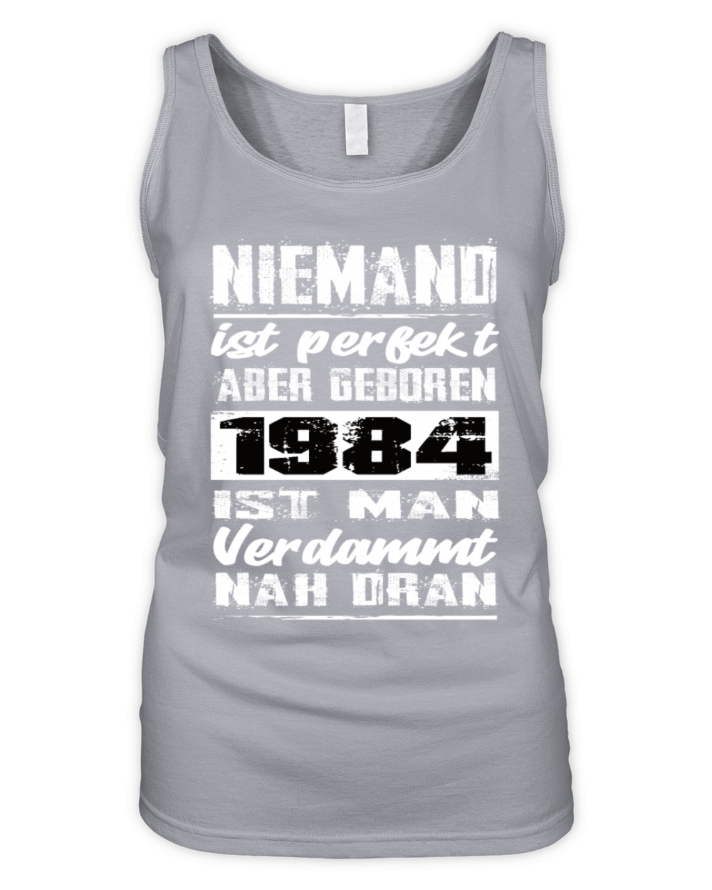 Nobody Is Perfect But Born 1984 Birthday Organic Women's Tank Top