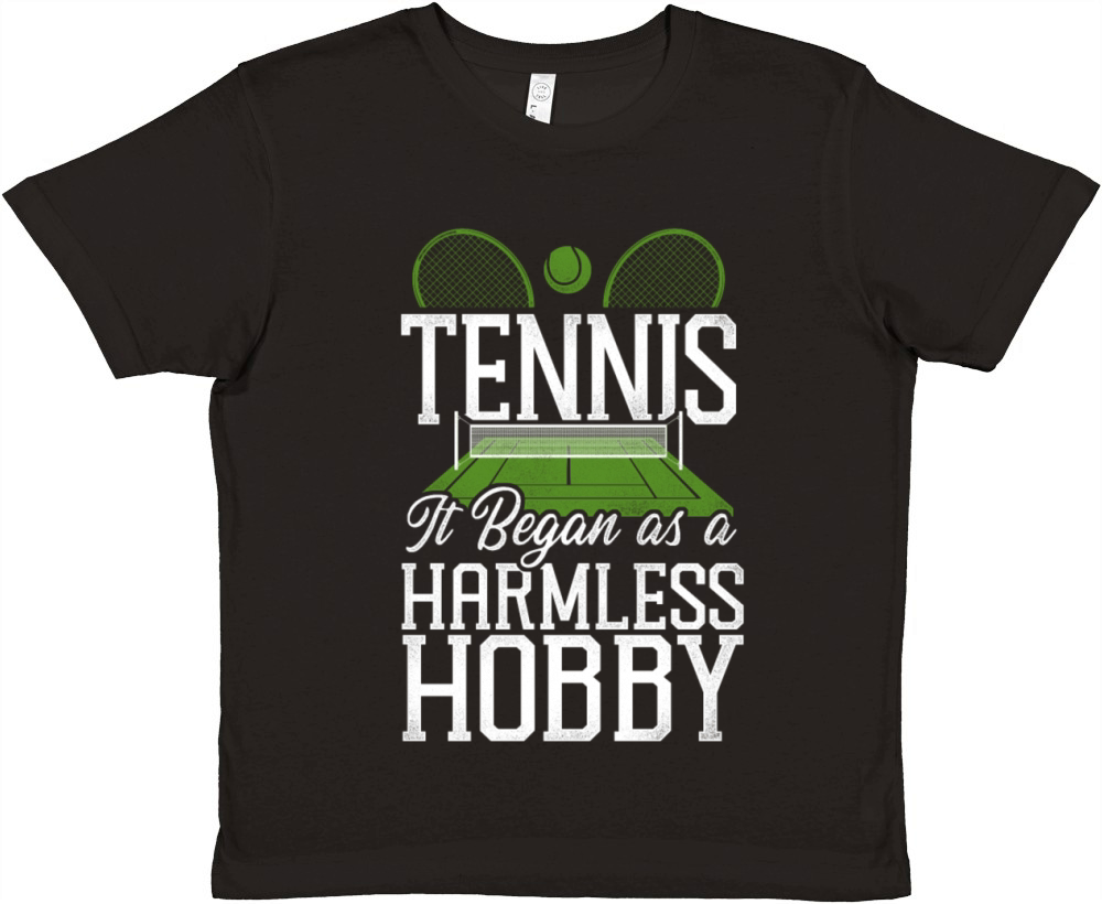 Funny Tennis Player Racket Tennis Premium Kids Crewneck T-shirt