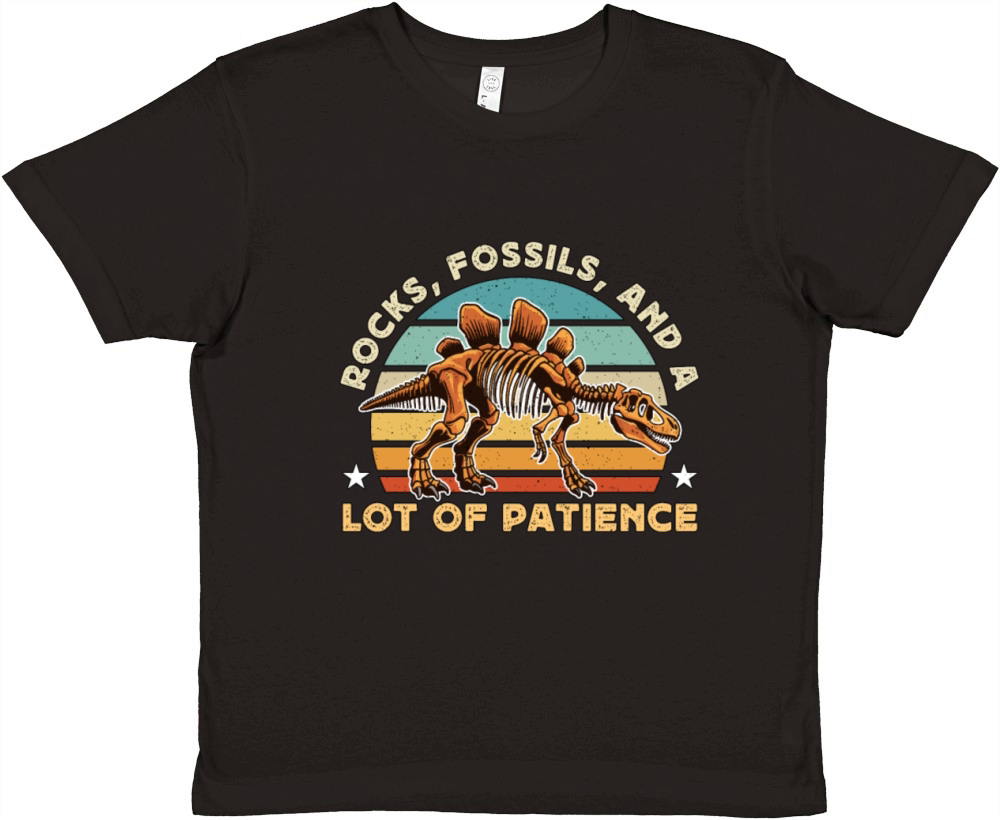 Paleontology Rocks Fossils And A Lot Of Geologist Premium Kids Crewneck T-shirt