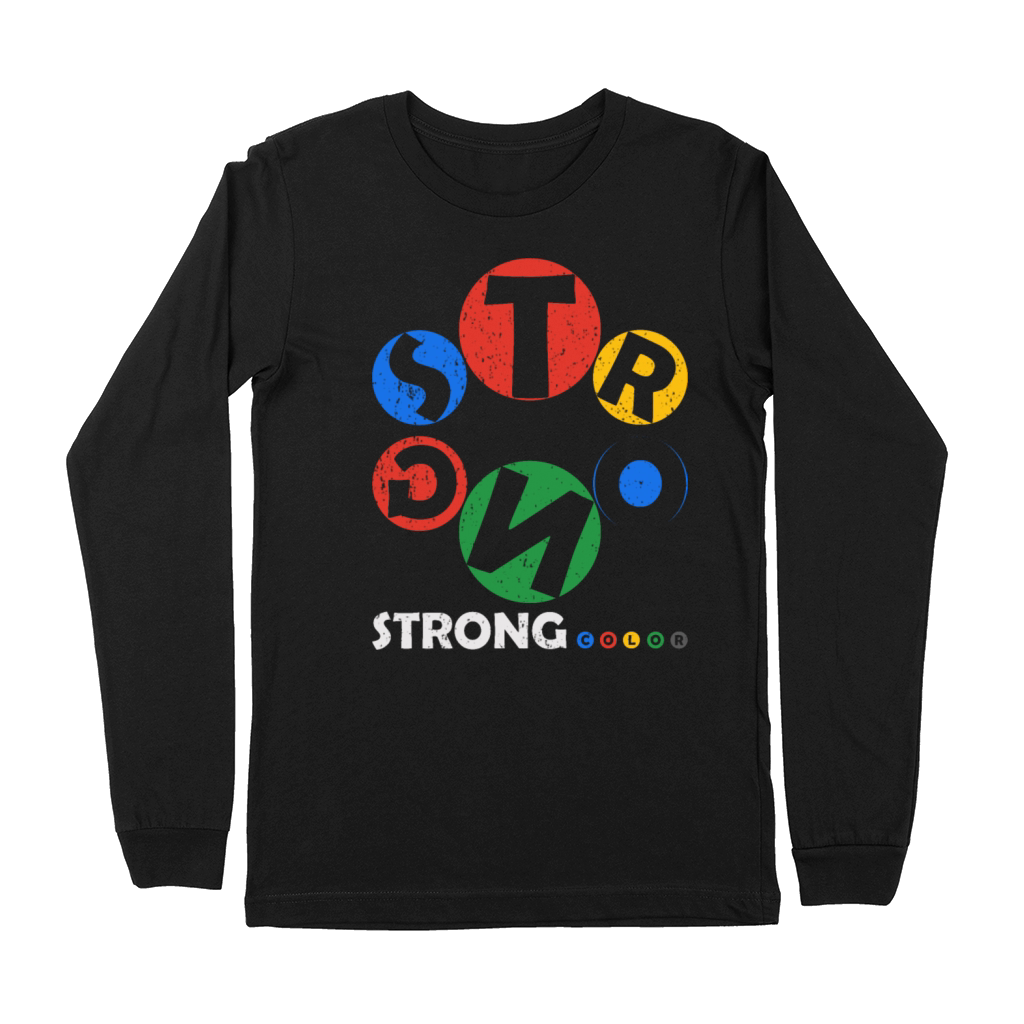 Strong Color Design Vintage Premium Long Sleeve